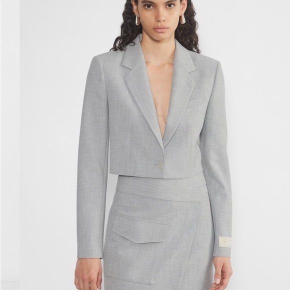 Aritzia Arbus Blazer heather chrome 8